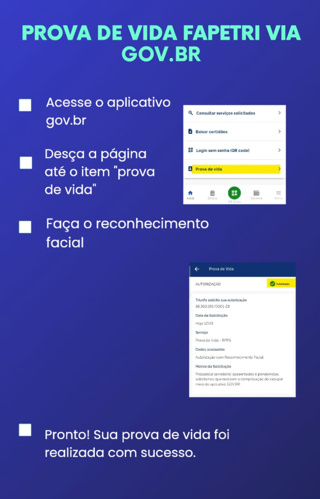 Prova de vida gov.br