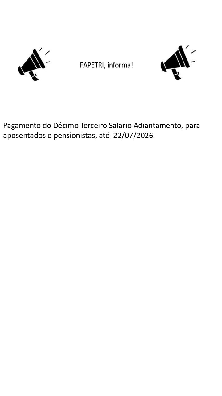 Décimo Terceiro Adiantamento